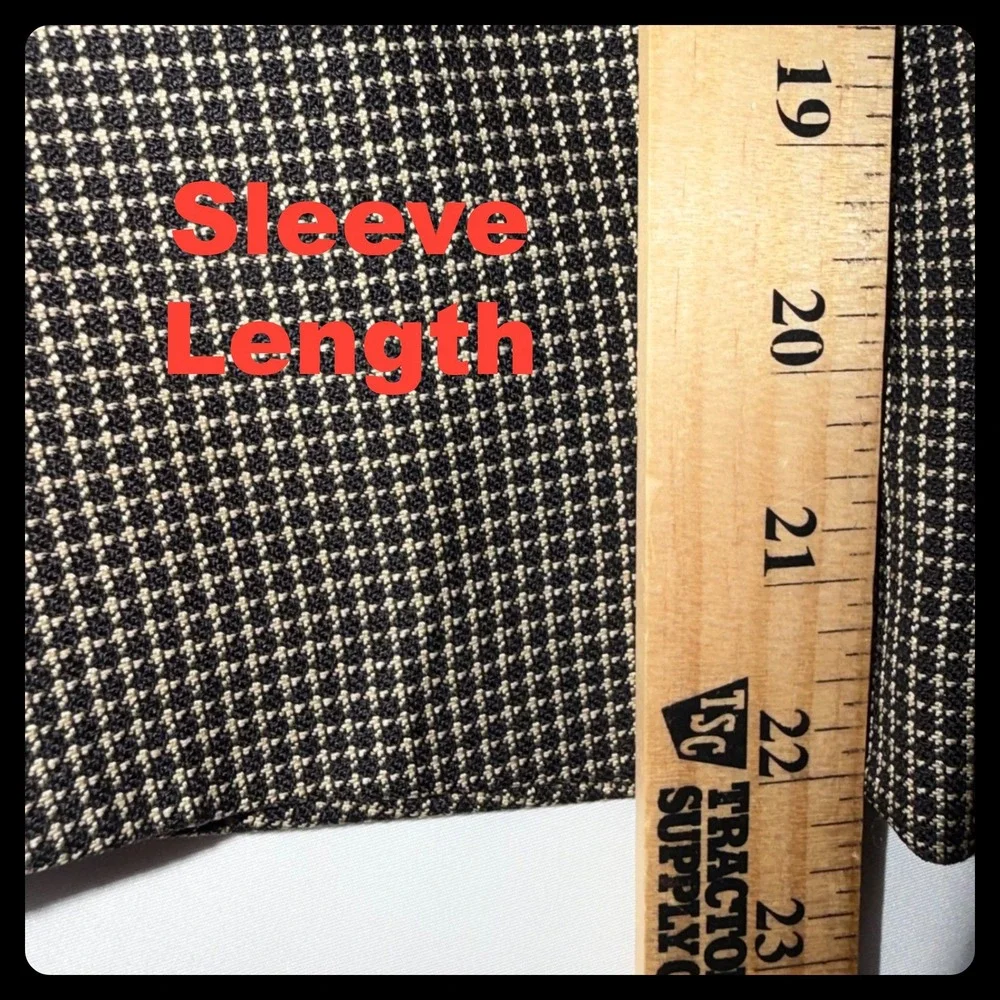 Hart Schaffner Marx Blazer Mens 42S Brown Check Two Button Professional Sport
